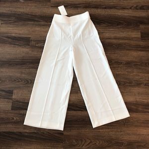 Zara White Flowy Pants